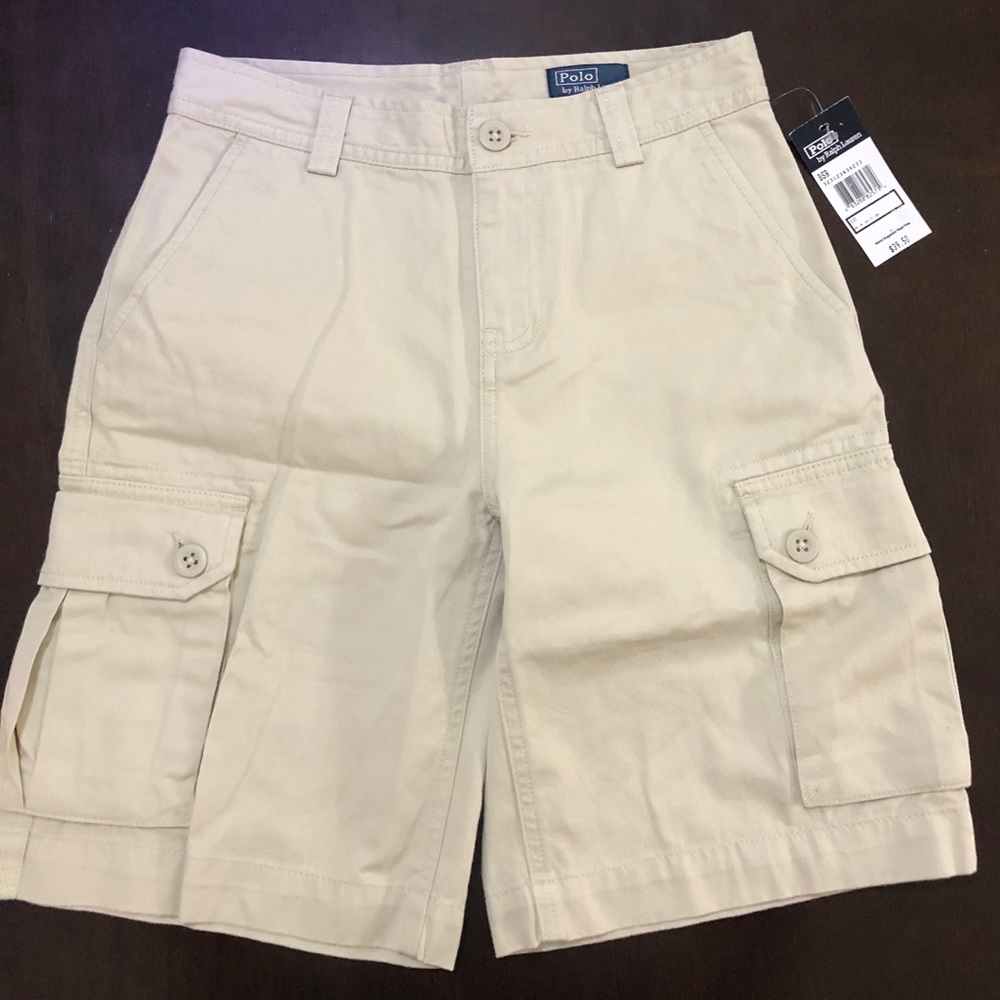 Ralph Lauren Khaki Cargo Shorts Summer NEW